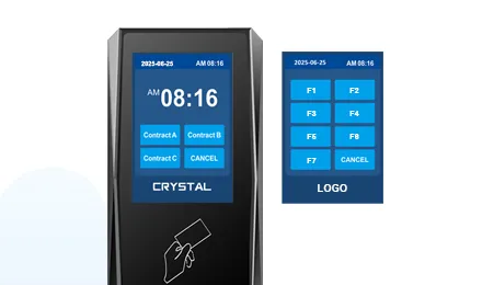 time attendance machine with function keys
