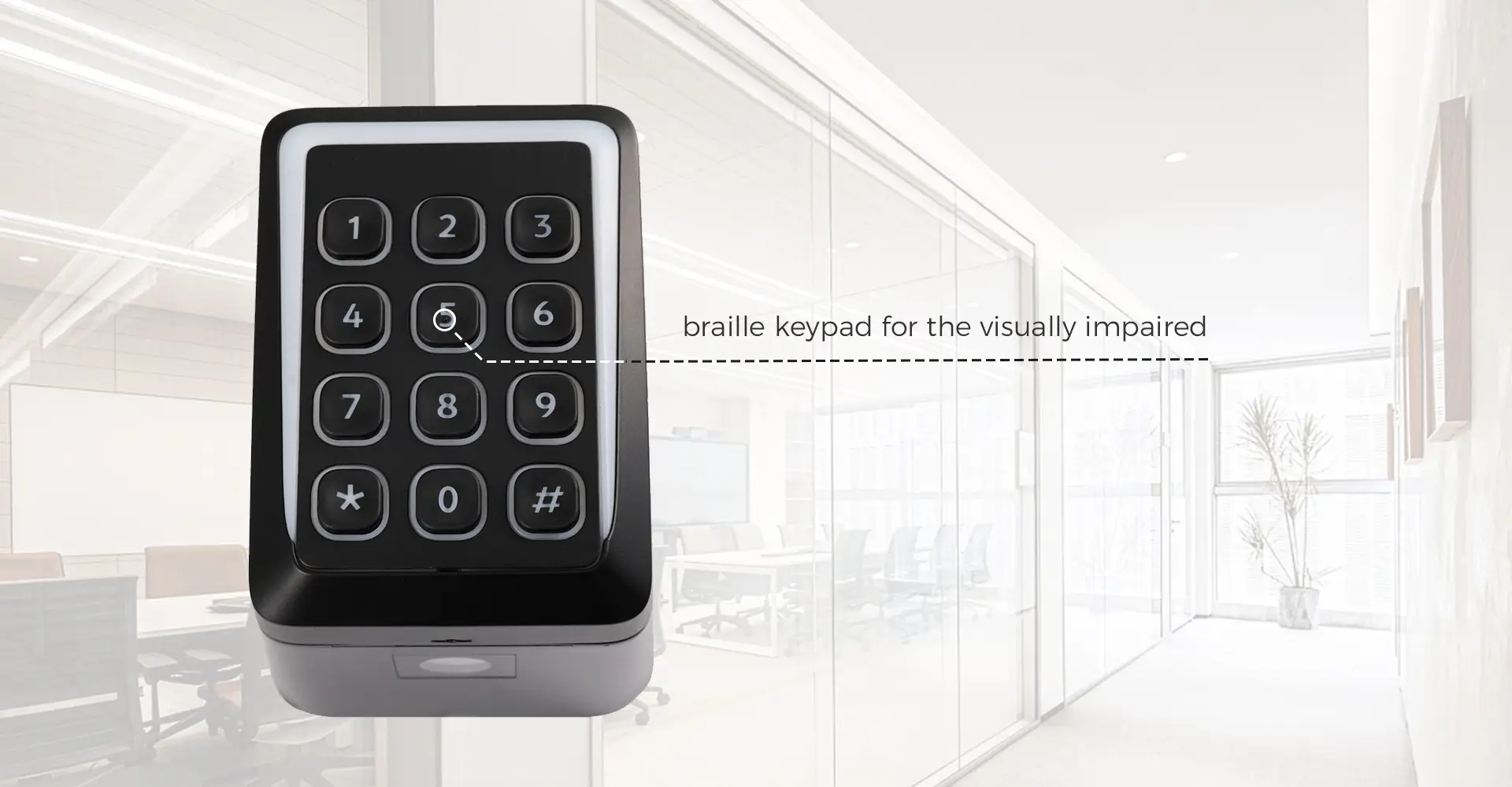 braille keypad for the visually impaired